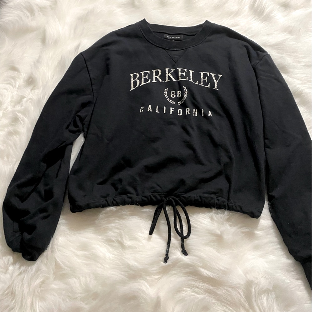 Cropped College Sweater with Front-tie. Pacsun - LA Hearts brand. Size M.